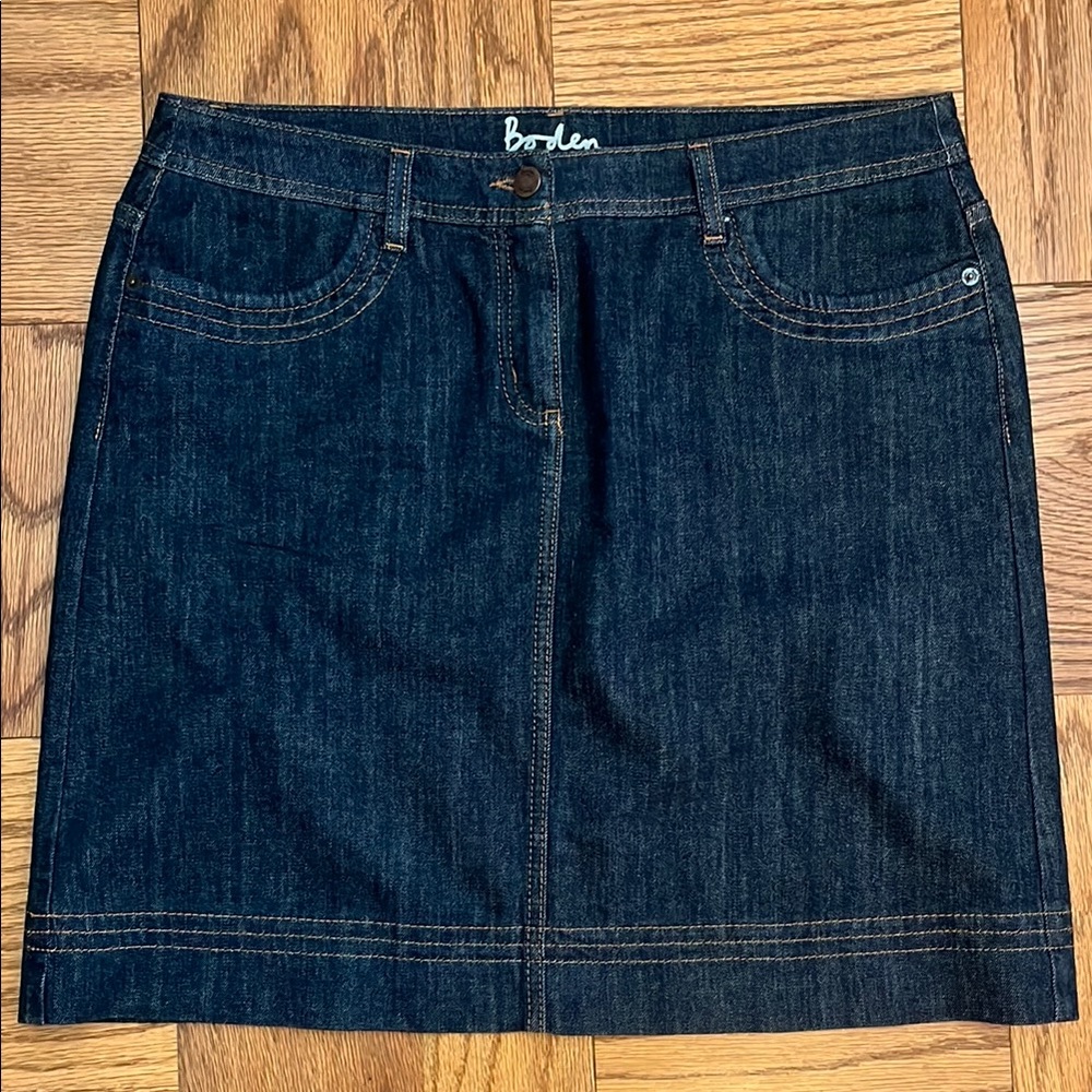 Boden Blue Mini Skirt